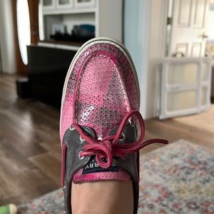 Pink Sequin Sperry’s